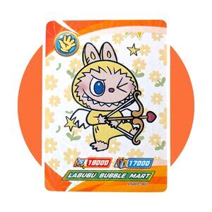 Labubu Game Collection Trading Card (WW01): Yellow Monster Cupid, LABU-001